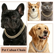 Hip Hop Pet Dog Collar Cuban Chain Dog Chain Full Diamond Pet Cat Necklace