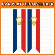 Stiker Plat Kereta - Labuan Bendera Car Plat Stiker
