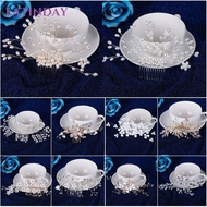 LATINDAY Bridal Hair Comb Jewelry Crystal Peals Wedding Hair Ornaments