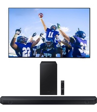 SAMSUNG QN55S95CAFXZA 55 Inch Ultra Slim 4K Quantum HDR OLED Smart TV with a HW-Q600C 3.1.2ch Soundb