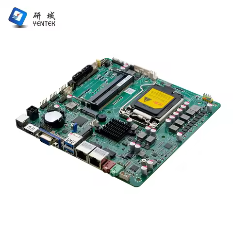 Mainboard Z390 LGA1151 i3 i5 i7 Processors 2 DDR4 SATA3.0 M.2 2 HD VGA 2 LAN 6 RS232 COM industrial 