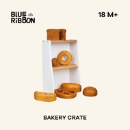 Blue Ribbon Toys Wooden BAKERY CRATE For Children (BAKERY CRATE) Promote Imagination & Develop Socia