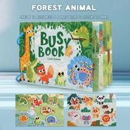 3D Animal Sticker Interactive Toy, Interactive Game Quiet Busy Book, Reusable, Animal Sticker Themed