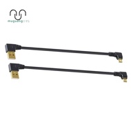.Gold Plated 15CM Short 90 Degree USB 2.0 1m Short 90 Degree USB 2.0 to Micro USB USB Male Cable Pla
