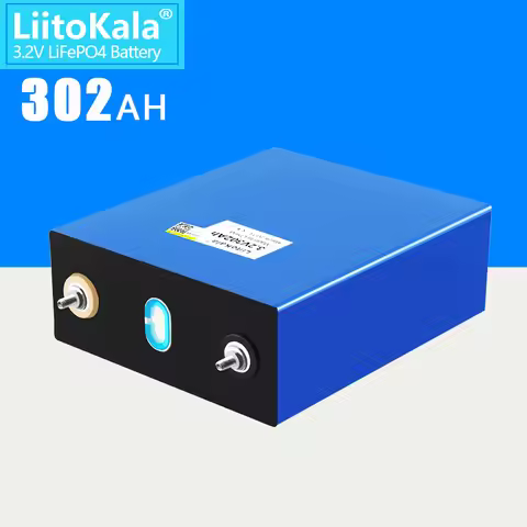 LiitoKala 3.2V 302Ah Lifepo4 Battery 12V 310Ah DIY Solar Panel Power Bank 24V 48V Camping Rechargeab