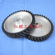 Abrasive Belt Machine Rubber Wheel Polishing Machine Driving Wheel Aluminum Core Rubber Wheel Abrasi
