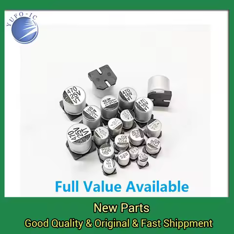 10pcs 100UF 220UF 470UF 1000UF 10UF 22UF 330UF 2200UF 150UF Aluminum Electrolytic Capacitor SMD 10V 