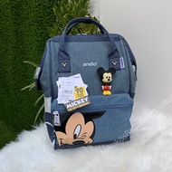 Nekokissbag Anello Mickey Disney Backpack แท้100% Mini & Classic กระเป๋าเป้สะพายหลัง อเนลโล มิกกี้