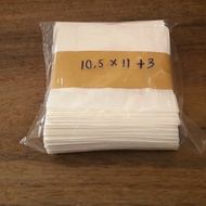 PUTIH Small paper bag White paper bag For Bread 10.5 x 3 minimum 100