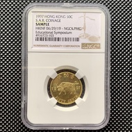 美國NGC 評級 1997年香港伍毫金牛紀念幣 原光 UNC