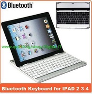 P2092 Super Thin Slim Aluminum Metal wireless bluetooth Stand Keyboard Cover for iPad 2 3 4- laptop