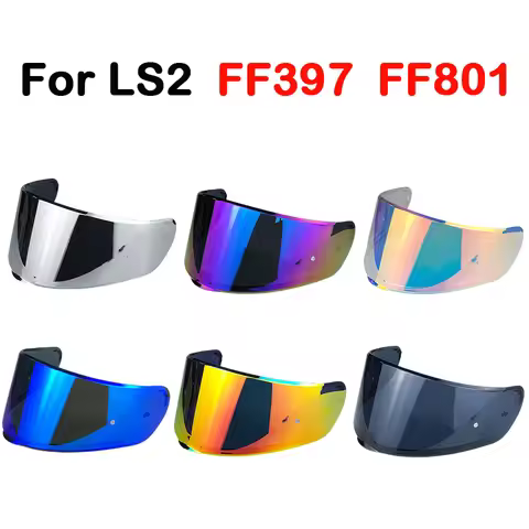 Visor For LS2 FF397 FF801 Motorcycle Helmet Visor Smoke Multicolour Silver Shield Vizard Suitable fo