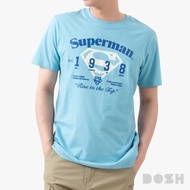 DOSH MENS T-SHIRTS SUPERMAN เสื้อยืดคอกลมผู้ชาย DSMT5216-BU (XS-XL)