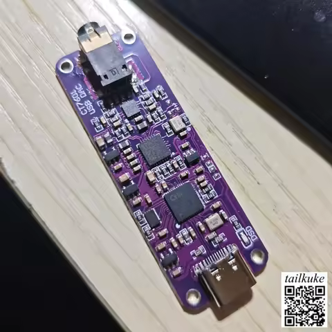 Portable Hi-Fi DAC Amp Dongle USB-C, DSD Support, DIY-style Headphone Adapter