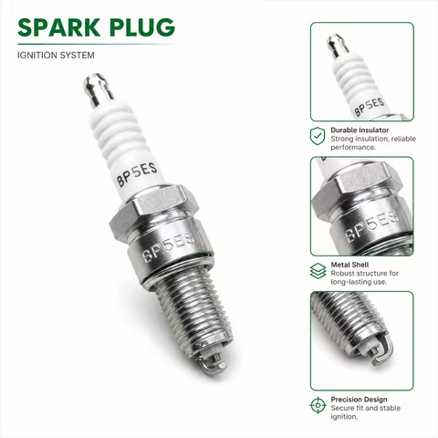 8Pcs BPR5ES Spark Plugs Replacement for Honda GX Series, Fits Briggs Stratton, Torch F5RTC NGK 7734,