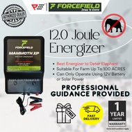 (Defense Elephant) MAMMOTH XP ZAPPER ENERGIZER (12.0 Joule Power) Electric Fence Energizer Farm Fenc