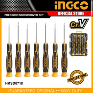 INGCO ชุดไขควงซ่อมนาฬิกา / ไขควงงานละเอียด 7 ตัว/ชุด ปลายแม่เหล็ก รุ่น HKSD0718 ( Precision Screwdr