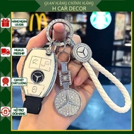 Mercedes, C200, C300, E200, E250, E300 2013 - 2016 Premium Silver Plated Key Protective Cover