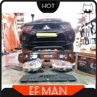 4x4 Mitsubishi Triton Convest To 2014 VGT Front Sport Bull Bar Head Lamp Light Snorkel Winch 12000 l