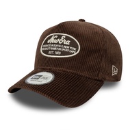 New Era Script Patch Cord Brown Suede 9FORTY E-Frame Snapback Cap