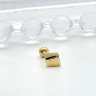[Mandy] 14K Solid Minimal Tragus Helix Conch Stud Piercing Earring, 585 Gold, Korean Made Jewelry