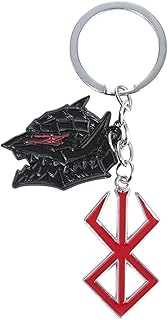 Manga B-erserk Behelit Necklace Keychain - Brand Of Sacrifice Logo Blood Red Berserker Pendant Neckl