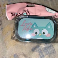 可愛貓頭鷹 🦉隱形眼鏡收納盒 透明藍色連鏡洗Con盒夾仔 隱形眼鏡盒套裝  外攜盒仔 love life lovely OWL contact lens case box with clip wash