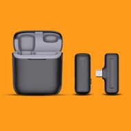 J11J13 Wireless Lavalier Microphone One for Two Long Battery Life with Charging Bin Radio Noise-Canc