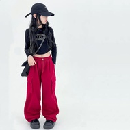 HYS Kids Long Pants Pants For Kids Girl Kids Pants Summer New Style Childrens Street Dance Casual Pa