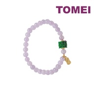 TOMEI Purple Jade Bracelet, Yellow Gold 750