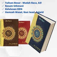 🔥READY STOCK🔥 AL-QURAN BESAR JUMBO SAIZ A3 AL-JABBAR RESAM UTHMANI (NON-TAGGING) - AL QURAN STAND IMAM - TULISAN BESAR