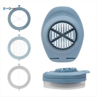 gangong3 in 1 Multifunctional Egg Slicer Egg Cutter Stainless Steel Blades with Storage Box for Egg 