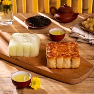 Hộp 4 bánh trung thu Bảo Phương nướng dẻo đậu xanh hạt dưa - BP6