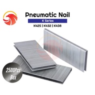 4K 2500pcs Pneumatic Air Staple Nail Stapler Tacker Nailer Gun Refill Paku Tembak Angin 425 432 438 