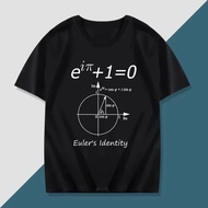 Physics Clothing Chemistry Mathematics Euler Furier Recipe Printed T-Shirt Men's Large Size