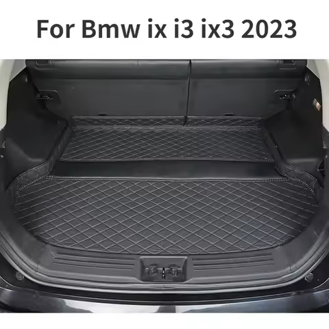 Full Coverage Custom Car Trunk Mats for BMW IX I3 IX3 Interior Details Car Accessories Carpet 2023 S