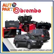 BREMBO TOYOTA LAND CRUISER LX470 CYGNUS UZJ100 BRAKE PAD FRONT & REAR