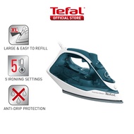 Tefal Express Steam Iron 270ml 2400W Green/White FV2831 – Powerful Anti-Drip Easy-to-Use Fast Glide