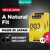 [Bundle of 2] Okamoto 003 Real Fit Condoms 4s | Extra Thin