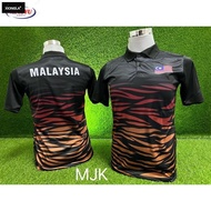 Malaysian athlete polo shirt | Tiger jersey | Athlete wearing polo shirt | Sea Games | Yonex | Malay