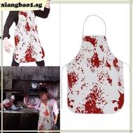 xiangbao1 Halloween Bloody Apron Halloween Theme Props Fancy Dress Scary Apron Costumes