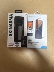 iPhone 15 Pro Skinarma 手機殼 + UNIQ 螢幕保護貼