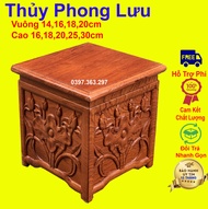 Đôn hoa sen đế bát hương kỷ hoa sen gỗ hương kỷ sen có kích thước mặt 16182025cm
