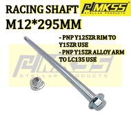 MKSS RACING SHAFT M12*295MM pnp Y125 SPORTRIM TO Y15 SAP RODER PANJANG 29.5CM SAIZ 19 FOR LC135 CONV