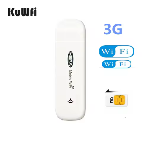 KuWfi 3G Dongle Wifi Modem Mini Router HSPA USB Wireless Router 7.2Mbps Mobile Wifi Hotspot up to 5 