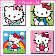 【PL】 5D Diamond Painting New Full Diamond HelloKitty DIY Diamond Embroidery Decorative Painting Cross Stitch Crystal Painting 30x30CM Acrylic Diamond Mural