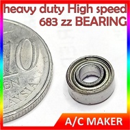683 zz rs 3x7x3mm High speed Quality BEARING METAL SHIELDED COVER Ball Miniature SKATEBOARD SCOOTER 