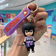 Bandai | Naruto Shippuden keychain set 3D silicone figure key ring Uzumaki Naruto Uchiha Itachi Kaka