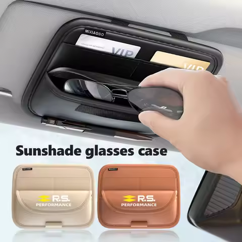 Car Sun Visor Glasses Storage Bag Sunshade Sunglasses Holder For Renault Clio Arkana Captur Twingo T