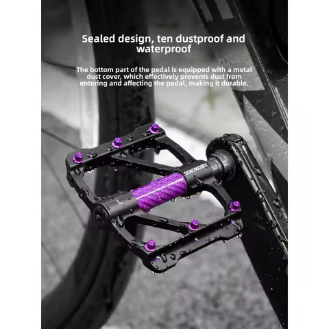 For WEST BIKING Bicycle Pedal Three Bearing Aluminum Alloy Pedal Mountain Bike Road Bike Pedal Color